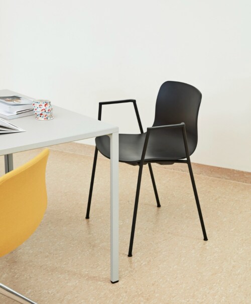 HAY About a Chair AAC18 chroom onderstel stoel-Soft Brick