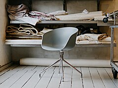HAY About a Chair AAC20 chroom onderstel stoel-Teal Green
