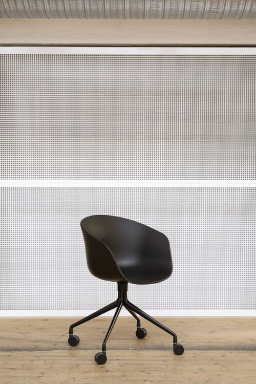 HAY About a Chair AAC24 bureaustoel - Wit onderstel-Concrete grey