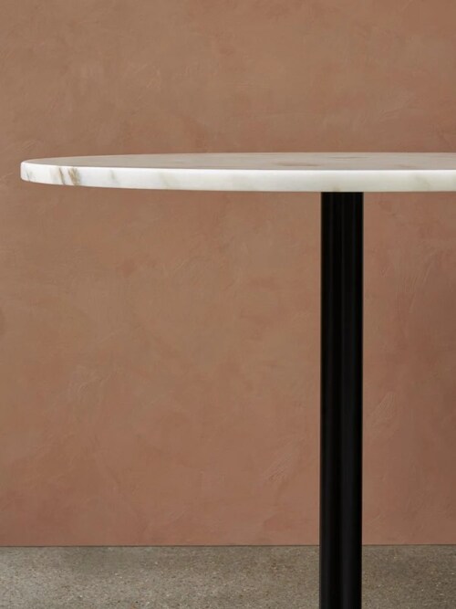 Audo Copenhagen Harbour Column Circular countertafel-∅ 80 cm-Off white marmer