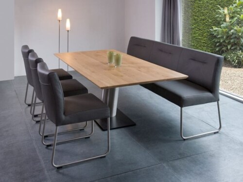 Bree's New World Libra rechthoekig eettafel-HPLplastica/Grijs-190x100 cm