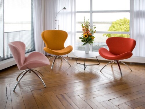 Bree's New World Ruby fauteuil-Stof/Oranje