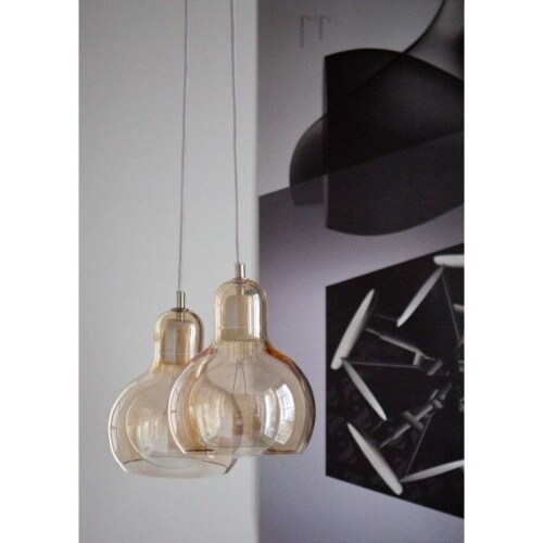 &tradition Mega bulb hanglamp-Zilver-Snoer transparant