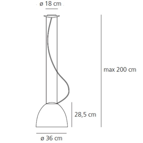 Artemide Nur mini hanglamp-Aluminium