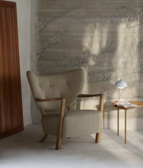 &tradition Wulff fauteuil + poef oiled oak-Karakorum 003
