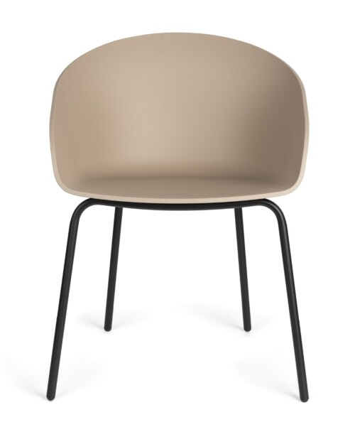 Zuiver Void armleuning stoel-Latte brown-Black