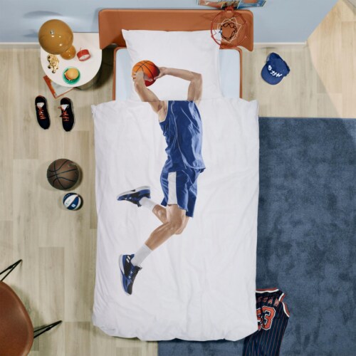 Snurk Basketball Star Blue dekbedovertrek-240x200/220 cm
