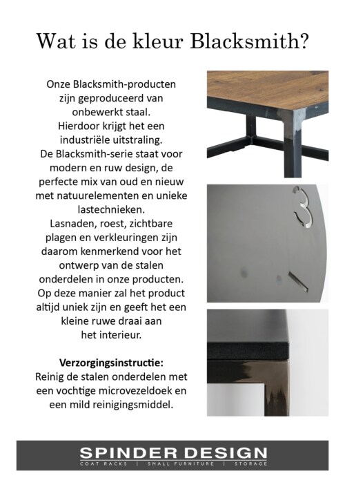 Spinder design Bergum kapstok-Blacksmith