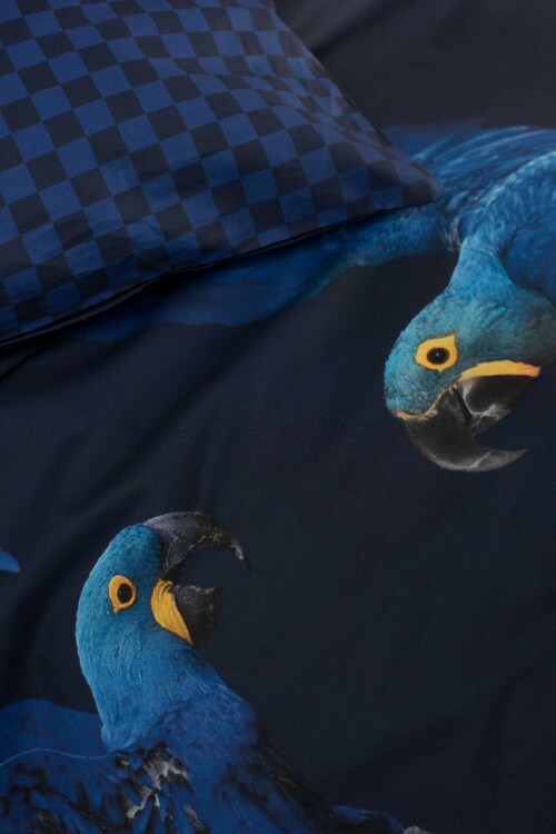 Snurk Blue Parrot dekbedovertrek-200x200/220 cm