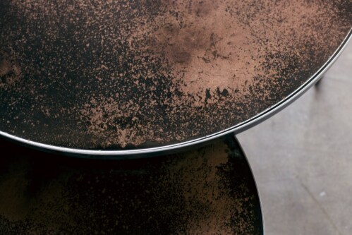 Ethnicraft set tafel-Bronze-∅ 92 cm