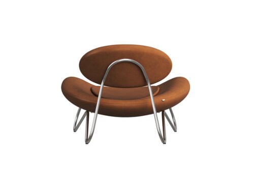 WOUD Meadow lounge stoel-Envy-Brushed stainless steel