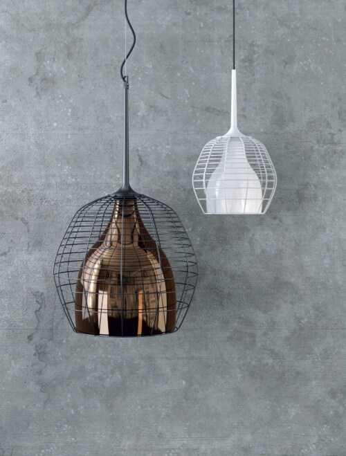 Diesel with Lodes Cage hanglamp Small-Wit-wit