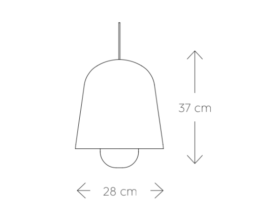 Puik Cone hanglamp -Crème