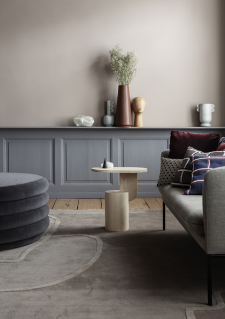 Ferm Living Turn Sofa 2-zits bank wol-Blue/Light Grey