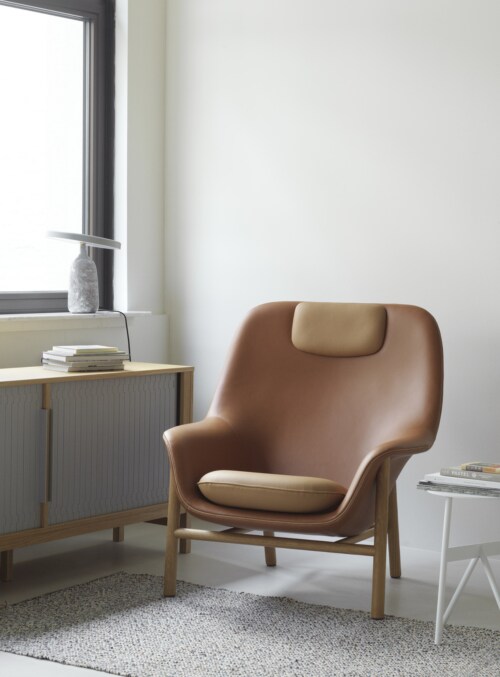 Normann Copenhagen Drape lounge fauteuil - eiken onderstel