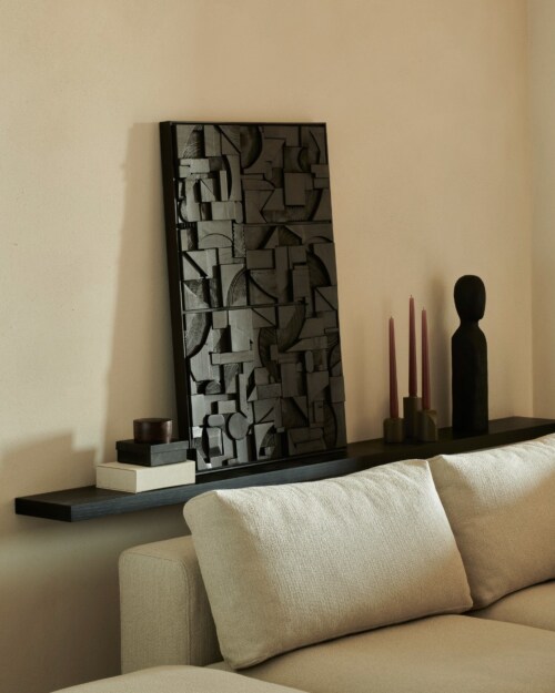 Ethnicraft Bricks muurdecoratie -90x60-Black