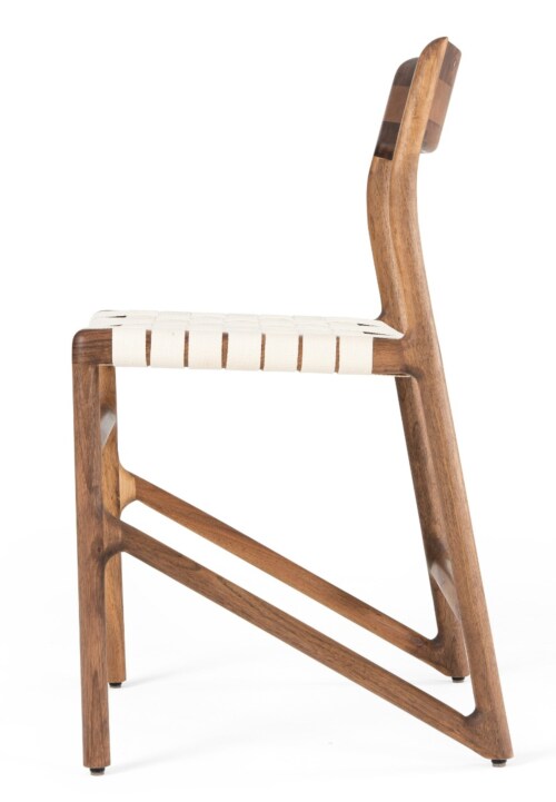 Gazzda Fawn Chair walnut stoel-White