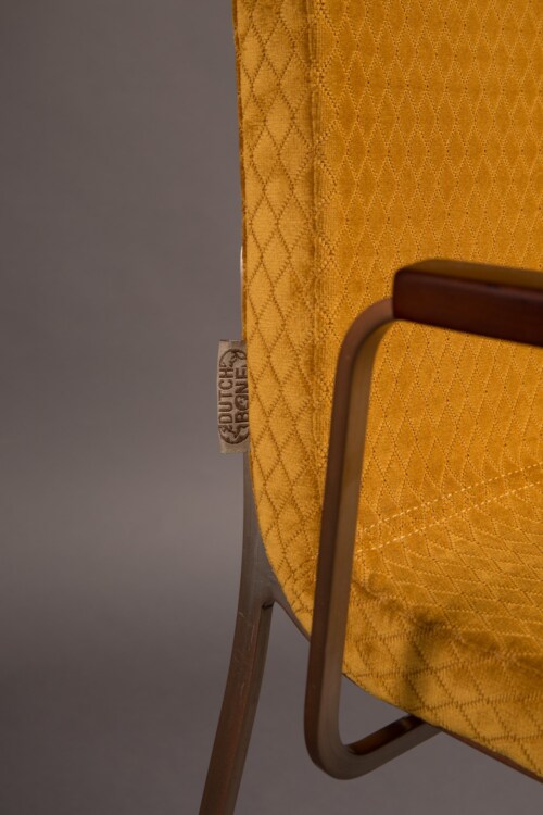 Dutchbone Flor Armchair stoel-Oker geel