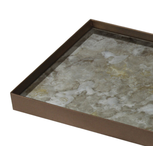 Ethnicraft Fossil Organic glass dienblad-46x18 cm