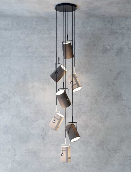 Diesel with Lodes Fork hanglamp Small-Antraciet ivoor
