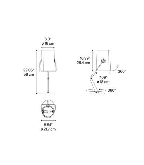 Diesel with Lodes Fork tafellamp-Antraciet grijs