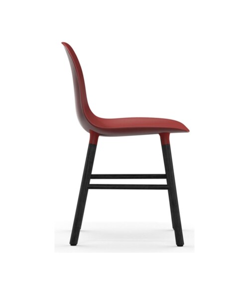 Normann Copenhagen Form Chair stoel zwart eiken-Rood
