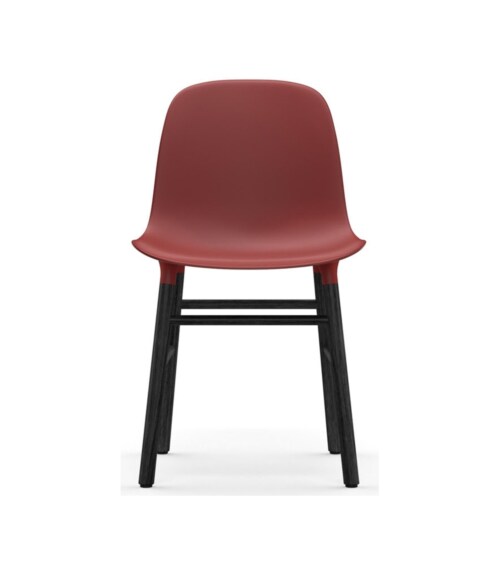 Normann Copenhagen Form Chair stoel zwart eiken-Rood