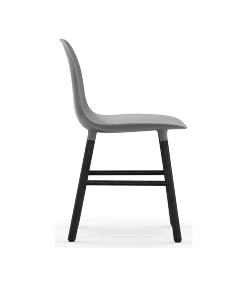 Normann Copenhagen Form Chair stoel zwart eiken-Grijs