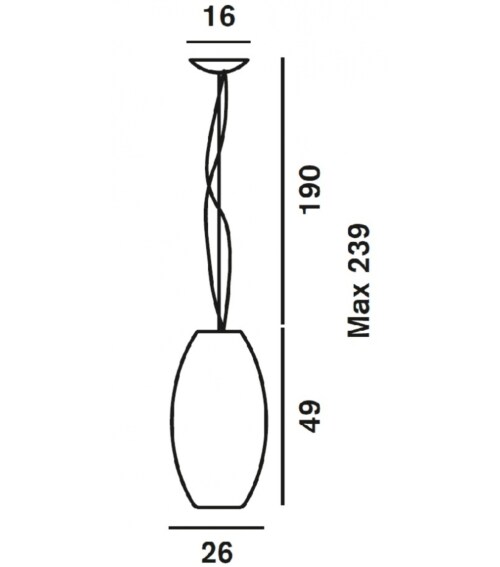 Foscarini Buds 1 hanglamp-Bruin