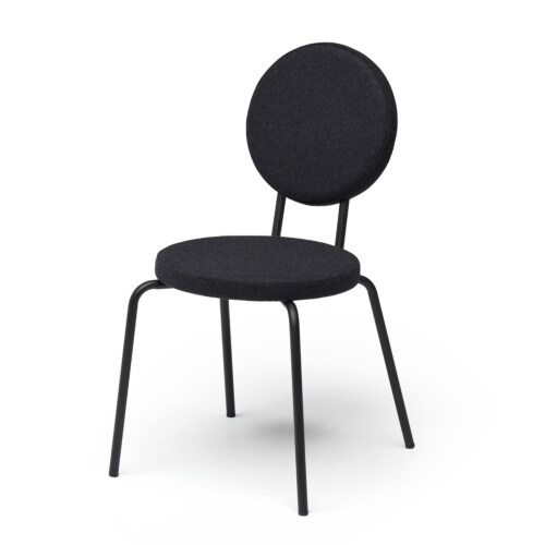 Puik Option Chair stoel-Zwart-Ronde zit, ronde rug