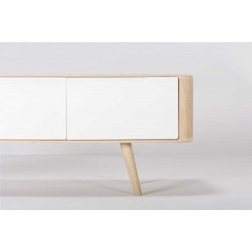 Gazzda Ena TV Sideboard tv-meubel 55 cm-135x55 cm-Hardwax oil white