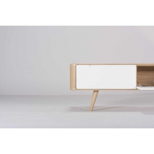 Gazzda Ena TV Sideboard tv-meubel 55 cm-180x55 cm-Hardwax oil white