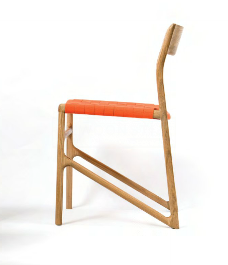 Gazzda Fawn Chair natural stoel-Orange