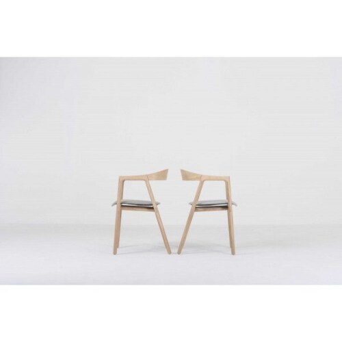 Gazzda Muna Dakar Leather Chair stoel-Stone 1436