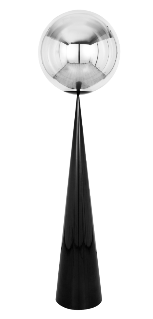 Tom Dixon Globe Fat LED vloerlamp-Silver