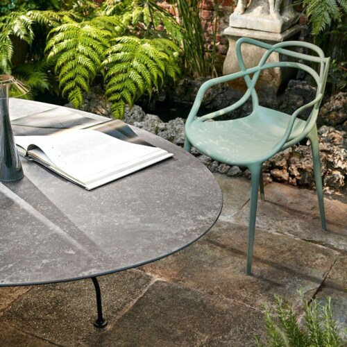 Kartell Glossy Outdoor tafel-Zwart-zwart-192x118 cm