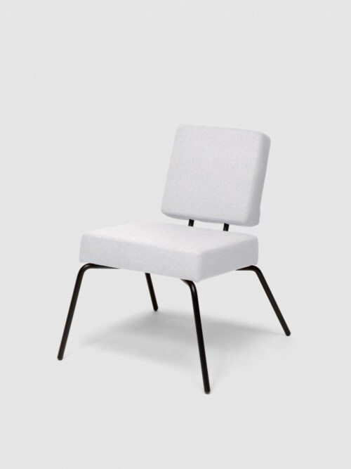 Puik Option Lounge fauteuil-Licht grijs-Vierkante zit, vierkante rug