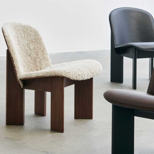 HAY Chisel loungestoel beuken onderstel-Metaphor 023 / Eucalyptus