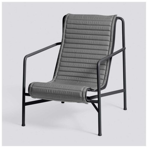 HAY Palissade Lounge chair high quilted  kussen-Anthracite