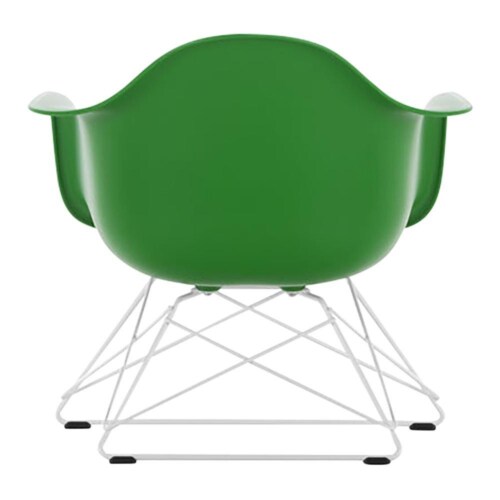 Vitra Eames LAR loungestoel met wit onderstel-Groen