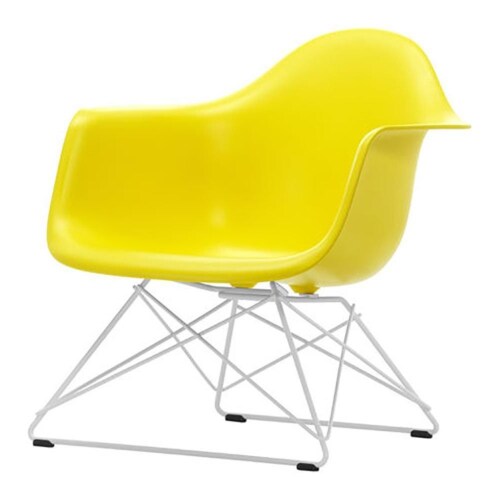 Vitra Eames LAR loungestoel met wit onderstel-Sunlight