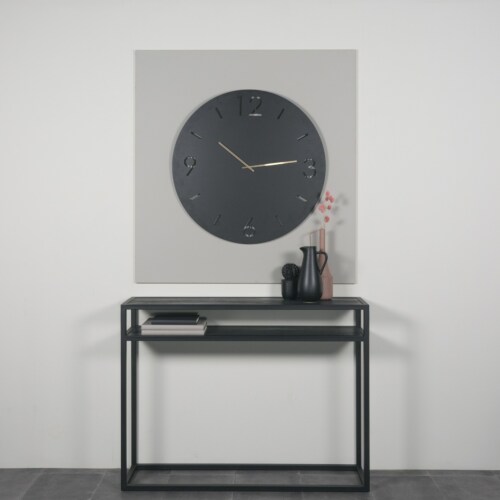 Spinder Design Time rond wandklok-Zwart-∅ 80 cm