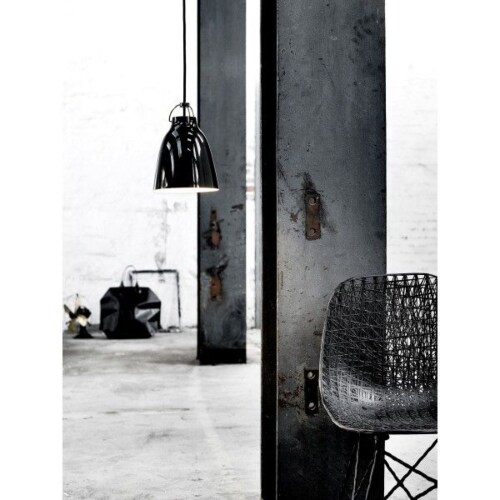 Fritz Hansen Caravaggio glossy P3 hanglamp-Zwart-zwart