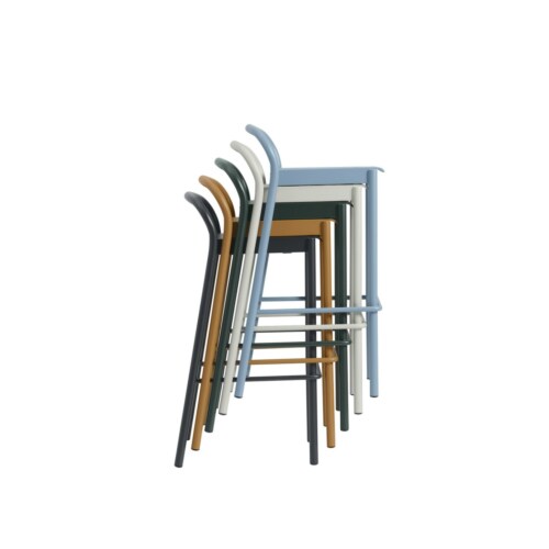 Muuto Linear Steel Bar stoel-65 cm-Pale blue