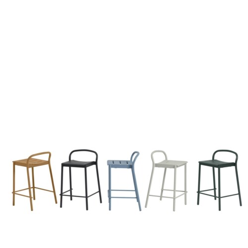 Muuto Linear Steel Bar stoel-65 cm-Black