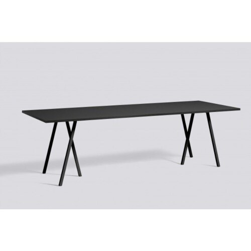HAY Loop stand tafel-250x92,5 cm-Zwart OUTLET