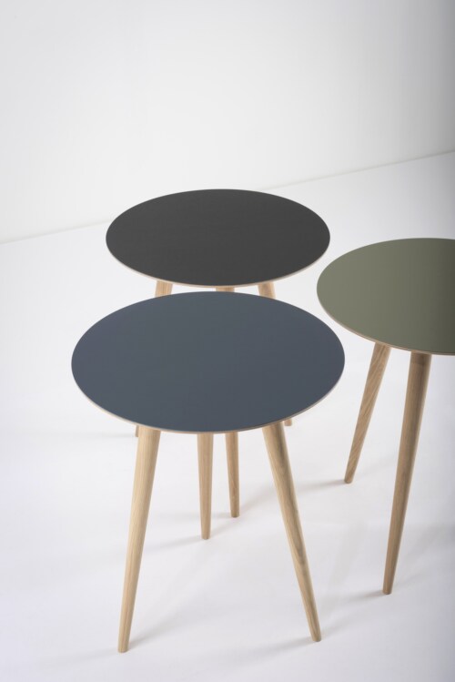 Gazzda Arp Side Table bijzettafel-45x55 cm-Dark olive