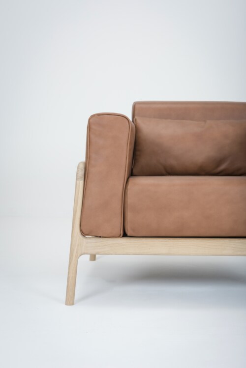 Gazzda Fawn Dakar Leather Sofa 1 seater fauteuil-Whiskey 2732