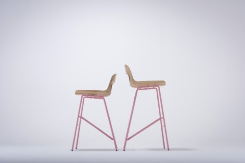 Gazzda Leina Bar Chair barkruk-Mat zwart-93 cm