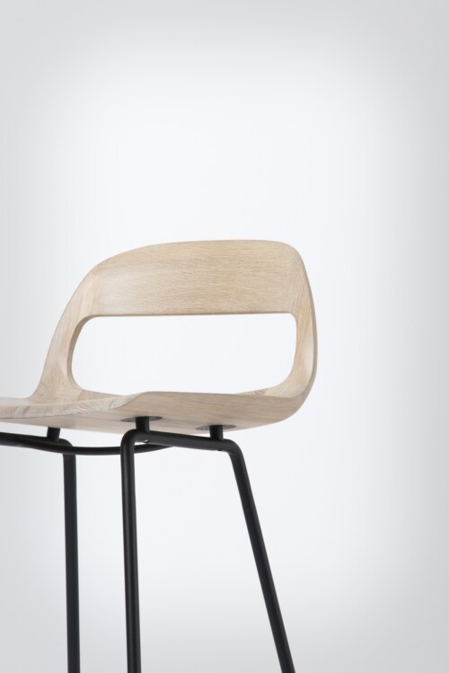 Gazzda Leina Bar Chair barkruk-Mat zwart-93 cm